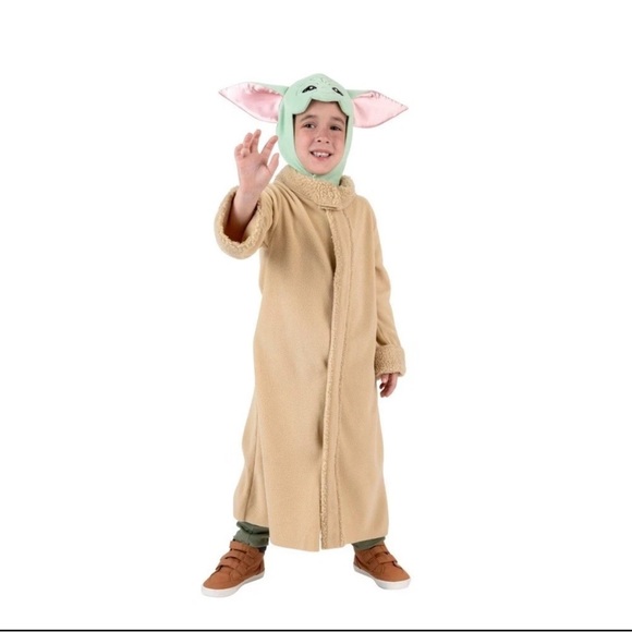 New Toddlers Size 2T-3T Star Wars GROGU Halloween Costume Robe & Headpiece - Picture 1 of 5